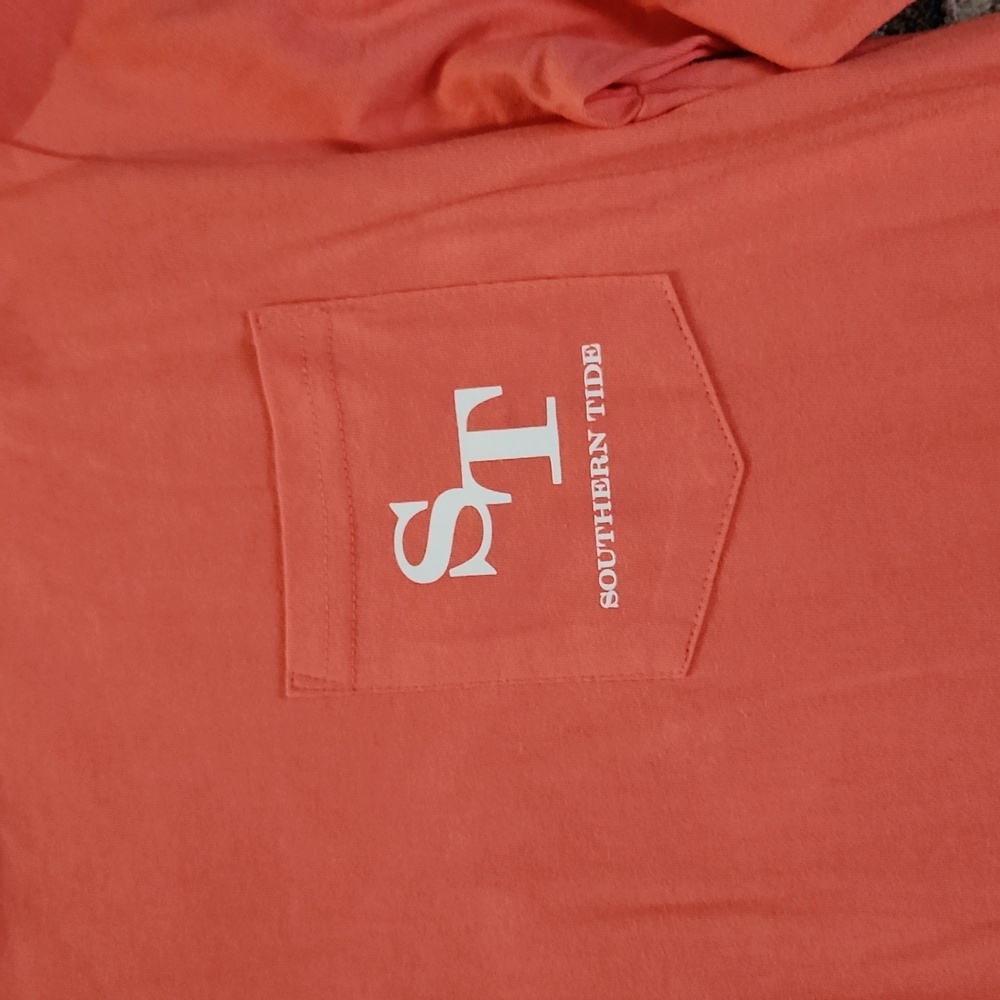 Southern Tide  Coral Long Sleeve Grafic Shirt - Picture 2 of 8